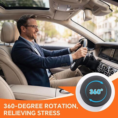 ROYALAY Swivel Seat Cushion for Car for Elderly, 360 Degree Rotating Memory Foam Car Seat Cushion, Portable Turning Disc Chair Assist for Seniors, Non-Slip Round Seat Pad, 13 x 13 x 2.7 Inch in Saudi Arabia