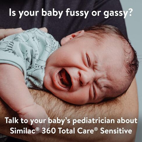 Similac 360 Total Care Sensitive Infant Formula for Fussiness & Gas Due to Lactose Sensitivity, Has 5 HMO Prebiotics, Non-GMO,‡ Baby Formula Powder, 34.9-oz Value Can, Pack of 3 in Saudi Arabia