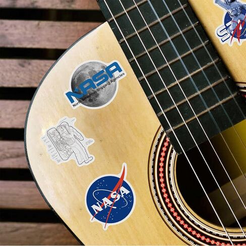NASA Space Stickers, 50 Pcs Waterproof Vinyl Decals for Water Bottle Laptop, Space Theme Stickers for Kids Teens Boys Girls Students Adults in Saudi Arabia