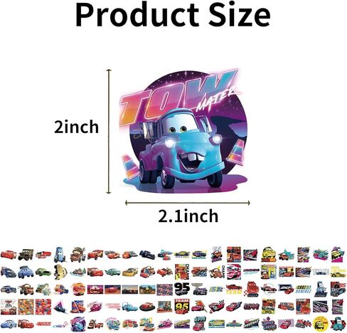 100 Pcs Car Theme Cartoon Stickers, Movies Cute Stickers, Can Be Used to Customize Items Like Phones, Tablets, Water Bottles, Guitars, Suitcases, Scooters, and More Into Your own Unique Possessions. in Saudi Arabia