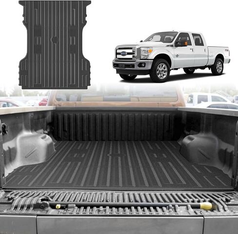 Cartist Truck Bed Mat for 1999-2016 Ford F-250/F-350/F-450 Super Duty 6.8FT, All Weather Bed Liner for F250 Accessories, Heavy Duty TPE Trunk Mat, Car Accessories in Kuwait
