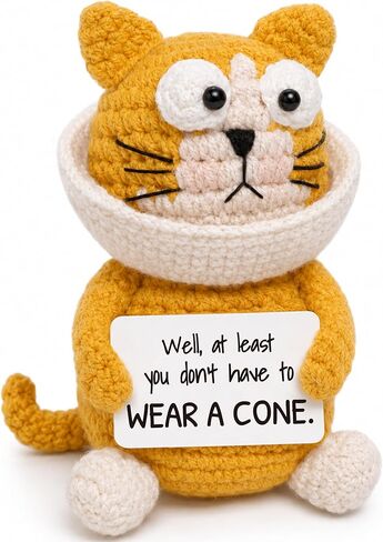 Get Well Soon Gift for Women Men – Funny Surgery Recovery Gift, Feel Better Encouragement Sympathy Crochet Desk Decor for Friend Coworker Her Him in Saudi Arabia