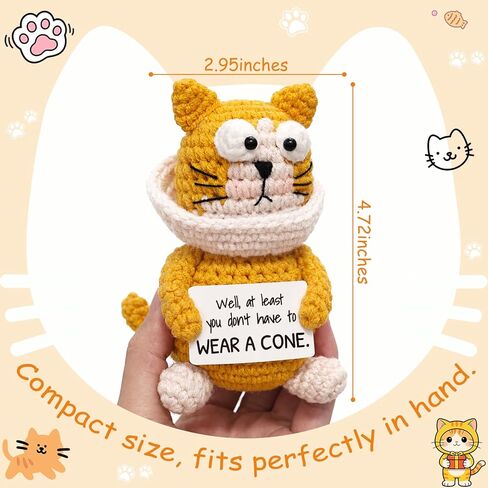 Get Well Soon Gift for Women Men – Funny Surgery Recovery Gift, Feel Better Encouragement Sympathy Crochet Desk Decor for Friend Coworker Her Him in Saudi Arabia