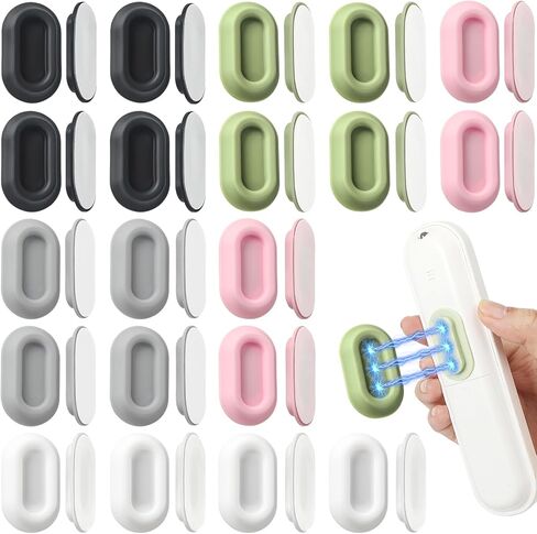 VZZNN 20 Pack Magnetic Remote Control Holder Wall Mount (5 Colors), Self Adhesive TV Remote Holder No Drill for Home Office TV, Fan and Air Conditioner Remote Control in Kuwait