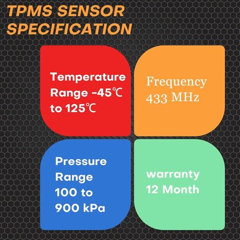 Cheriezing Pre-Programmed Tire Pressure Monitoring Sensor Compatible with Select Nissan Models 2021-2024 Altima, 2022-2024 Frontier, 2021-2025 Leaf, 2022-2024 Pathfinder 433MHz TPMS Sensors Set of 4 in Kuwait