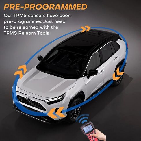 Cheriezing Pre-Programmed Tire Pressure Monitoring Sensor Compatible with Select Nissan Models 2021-2024 Altima, 2022-2024 Frontier, 2021-2025 Leaf, 2022-2024 Pathfinder 433MHz TPMS Sensors Set of 4 in Kuwait