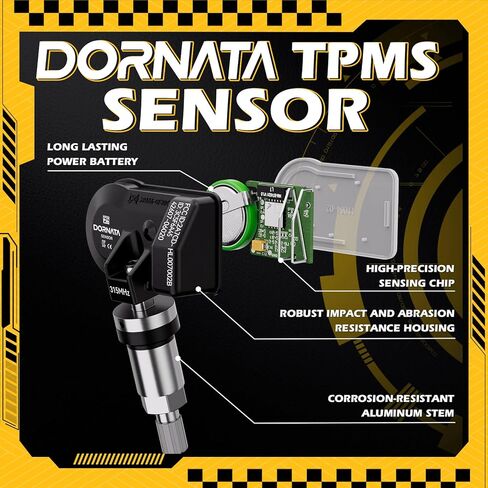 TPMS Sensor,Pre-Programmed Tire Pressure Monitoring Sensor - Compatible with Toyota Lexus -Camry,Corolla,Avalon,Prius Rav4,Yaris-315MHz-Replace OE# 4260706020 in Saudi Arabia