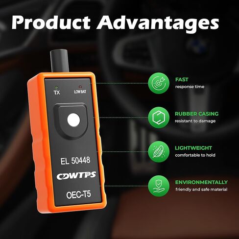 أداة إعادة تعلم CDWTPS GM TPMS لمستشعر الإطارات، أداة إعادة ضبط مستشعر مراقبة ضغط الإطارات لسيارة شيفروليه بويك كاديلاك جي إم سي، OEC-T5، EL 50448 in Kuwait