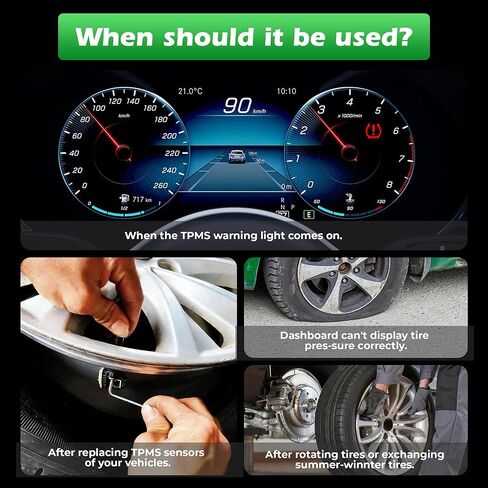 أداة إعادة تعلم CDWTPS GM TPMS لمستشعر الإطارات، أداة إعادة ضبط مستشعر مراقبة ضغط الإطارات لسيارة شيفروليه بويك كاديلاك جي إم سي، OEC-T5، EL 50448 in Kuwait