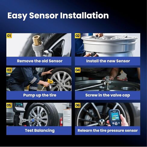 Ford TPMS 315Mhz Pre-Programmed Compatible with F-150 09-14|F-250/350 09-16|Explorer 11-15|Escape 08-19|Edge 11-14|Expedition 11-17|Tire Pressure Monitoring Sensor/OE#DE8T1A180AA (Set of 4) in Kuwait