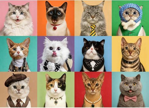 Puzzles for Kids Ages 6-8 8-10 Year Old - Cute Cats, 200 Pieces Jigsaw Puzzles for Kids Ages 10-12, Learning Educational Toys for Boys and Girls in Saudi Arabia