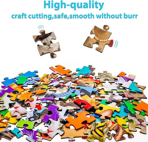 Puzzles for Kids Ages 6-8 8-10 Year Old - Cute Cats, 200 Pieces Jigsaw Puzzles for Kids Ages 10-12, Learning Educational Toys for Boys and Girls in Saudi Arabia