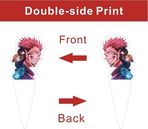 25Pcs Cartoon For Jujutsu Manga Kaisen Cupcake Toppers,Inspired Cupcake For Anime Picks School Wizard Theme Birthday Party Cake Decorations Supplies. in Saudi Arabia