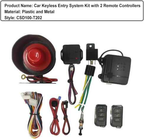 MACHSWON Car Keyless Entry System Kit with 2 Remote Controllers, Compatible with Any Vehicle Equipped with Central Locking Systems, 1 Set in Kuwait
