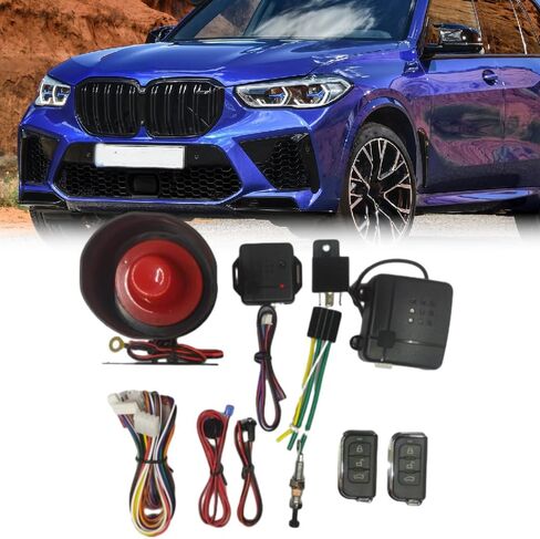 MACHSWON Car Keyless Entry System Kit with 2 Remote Controllers, Compatible with Any Vehicle Equipped with Central Locking Systems, 1 Set in Kuwait