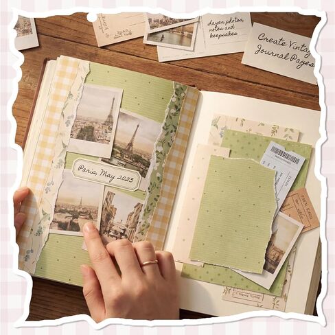 BESARME 60 Sheets Scrapbook Paper, 5.5×8.3in Double Sided Floral Craft Paper for DIY Scrapbook Albums Travel Diaries Greeting Cards Gift Tags Photo Books Decor Origami Crafts in Kuwait