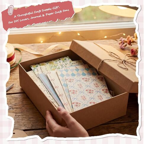 BESARME 60 Sheets Scrapbook Paper, 5.5×8.3in Double Sided Floral Craft Paper for DIY Scrapbook Albums Travel Diaries Greeting Cards Gift Tags Photo Books Decor Origami Crafts in Kuwait