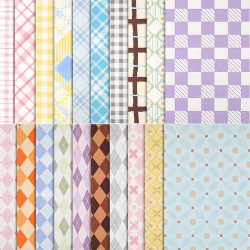 BESARME 60 Sheets Scrapbook Paper, 5.5×8.3in Double Sided Floral Craft Paper for DIY Scrapbook Albums Travel Diaries Greeting Cards Gift Tags Photo Books Decor Origami Crafts in Kuwait