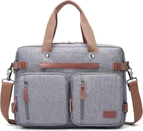 MOLNIA 3 in 1 Laptop Bag for Men, 17.3 Inch Work Bags for Men, Laptop Backpack, Briefcases, Messenger Bag, Computer Bags for Laptops for Men Women, Black in Saudi Arabia