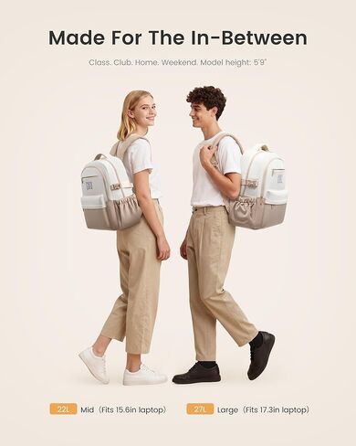 LOVEVOOK Laptop Backpack for Women & Teens with 40oz Cup Buckle, 15.6" Computer Backpack for School, College, Work & Weekend, Gift for Her in Kuwait