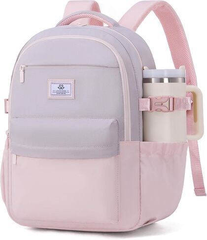 LOVEVOOK Laptop Backpack for Women & Teens with 40oz Cup Buckle, 15.6" Computer Backpack for School, College, Work & Weekend, Gift for Her in Kuwait