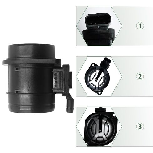 Maf Sensor, Mass Air Flow Sensor Assembly Compatible with Audi A3 A4 2.0L 2017 2018 2019 2020, VW Arteon 2.0L 2019-2021, Replaces 5WK98102, 04L 906 461 B in Saudi Arabia