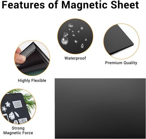100 Pcs Magnetic Sheets & Storage Bags for Dies & Stamps, Including 50 Magnetic Sheets & 50 Clear Storage Pockets, Die Cut Organizer for Card Making & Scrapbooking in Saudi Arabia