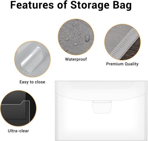 100 Pcs Magnetic Sheets & Storage Bags for Dies & Stamps, Including 50 Magnetic Sheets & 50 Clear Storage Pockets, Die Cut Organizer for Card Making & Scrapbooking in Saudi Arabia