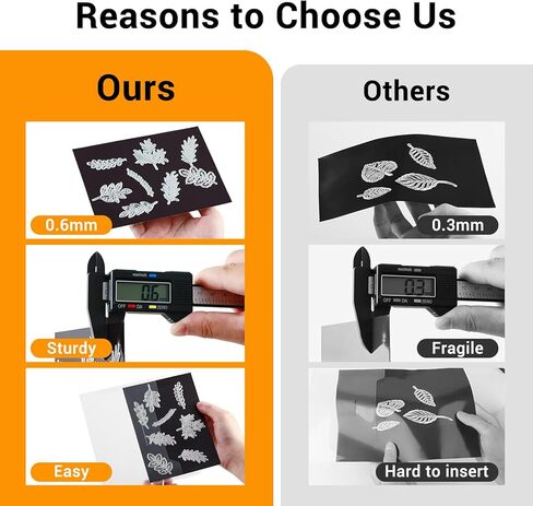 100 Pcs Magnetic Sheets & Storage Bags for Dies & Stamps, Including 50 Magnetic Sheets & 50 Clear Storage Pockets, Die Cut Organizer for Card Making & Scrapbooking in Saudi Arabia