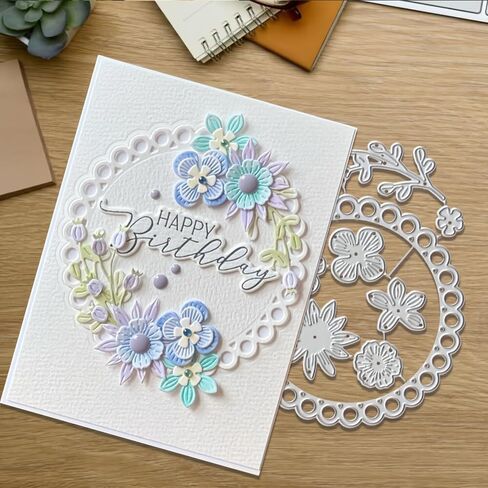 Metal Cutting Die for Scrapbooking, 3D Backgrounds Frame Cutting Dies DIY Album Card Making Decor Paper Metal Die Cuts Wedding Party Decorations in Saudi Arabia