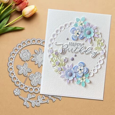 Metal Cutting Die for Scrapbooking, 3D Backgrounds Frame Cutting Dies DIY Album Card Making Decor Paper Metal Die Cuts Wedding Party Decorations in Saudi Arabia