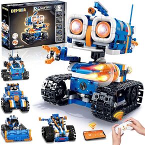 5in1 Robot Kit Building Set, 560 PCS APP & Remote Control Mech RC Robotics for Kids Ages 8-12, STEM Coding Robots Building Toys, Birthday Gifts for Boys Age 6 7 8-14+ in Saudi Arabia