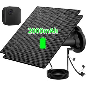 B-Link Camera Solar Panel, Compatible with B-Link Out Door 4(4th Gen), B-Link Outdoor(3rd Gen) XT3, B-Link XT2/XT Camera, B-Link Outdoor Camera, Build-in 2000mAh Rechargeable Battery (2Pack) in Saudi Arabia