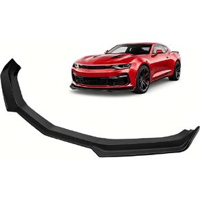 الشفة الأمامية من ALMULOO متوافقة مع 2016-2024 شيفروليه كامارو SS V8 لسد الهواء الأمامي بديل من البلاستيك (ABS) مطلي باللون الأسود غير اللامع in Kuwait