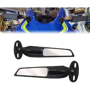 Motorcycle Rearview Mirrors Wind Wing Side Mirrors Stealth Adjustable 360° Fit for Suzuki GSXR 600 700 1000 1300 K1 K2 K3 K4 K5 K6 K7 K8 K9 K10 K11 K12 K13 L7 L17 GSX250R GSX650F GSX1300R in Saudi Arabia