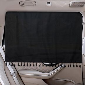 Car Window Shades with Tassel,2pcs Magnetic Car Side Window Sun Shade for Heat Block UV Protection,Auto Essential Interior Accessories in Saudi Arabia