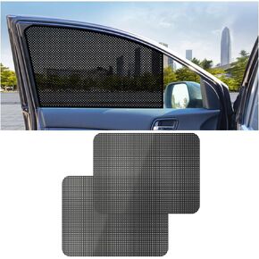 4PCS Car Side Window Sunshade, Reusable UV Ray Heat Glare Protector Static Cling Film Shade Sticker, Washable Auto Window Sun Shield Privacy Film, Universal for Vehicles in Saudi Arabia