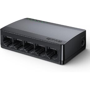 Tenda SG105 LAN Switch 5 Port Gigabit Switch Mini Netzwerk Switch, LAN Hub, LAN Verteiler (Plug-and-Play Ethernet Switch, Lüfterlos, Unmanaged, Schwarz) in Saudi Arabia