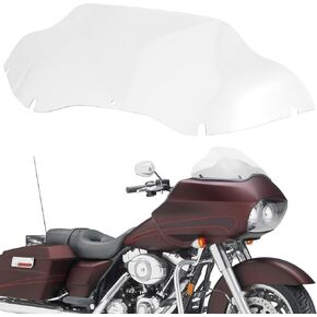 9.5" Motorcycle Windshield, Black Wind Spliter, Wave Windscreen for Harley Davidson Touring Road Glide FLTR 1998 1999 2000 2001 2002 2003 2004 2005 2006 2007 2008 2009 2010-2013 (Transparent) in Saudi Arabia