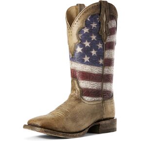 BMVY9 Womens Anthem VentTEK Western Boot Chocolate Chip/Turquoise 7.5 in Saudi Arabia