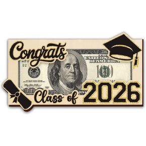 Devory Graduation Money Holder 2026, Graduation Gifts 2026, Class of 2026 Wooden Money Holder, Graduation Cash Holder Gift for Son Daughter Him Her, High School College Graduation Gift Keepsake in Kuwait