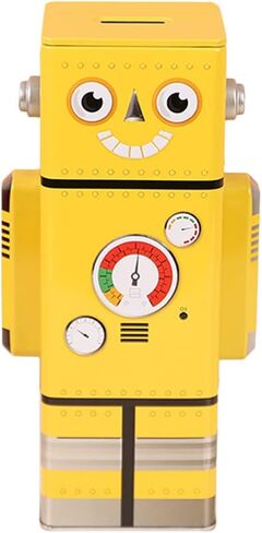 Zerodeko Robot Piggy Bank للأطفال لطيف عملة معدنية صندوق توفير المال ديكور المنزل هدية عيد ميلاد للبنين والبنات in Kuwait