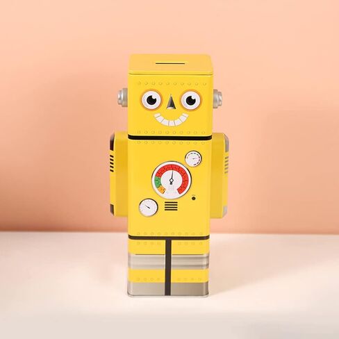 Zerodeko Robot Piggy Bank للأطفال لطيف عملة معدنية صندوق توفير المال ديكور المنزل هدية عيد ميلاد للبنين والبنات in Kuwait