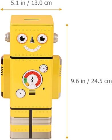 Zerodeko Robot Piggy Bank للأطفال لطيف عملة معدنية صندوق توفير المال ديكور المنزل هدية عيد ميلاد للبنين والبنات in Kuwait