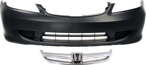 طقم غطاء المصد الأمامي Garage-Pro متوافق مع سيارة Honda Civic Primed Sedan 2004-2005 in Kuwait