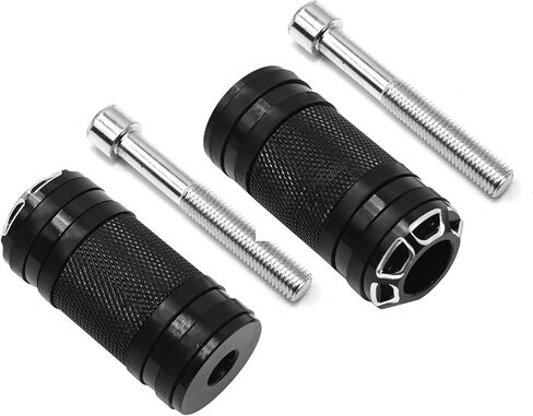 CNC Billet Motorcycle Shifter Peg Gear Shift Lever لـ Harley Davidson Touring Softail Dyna Sportster Street Glide Road King Models، أسود، عبوتان in Kuwait