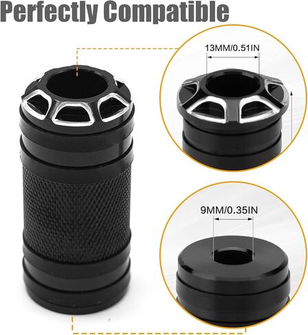 CNC Billet Motorcycle Shifter Peg Gear Shift Lever لـ Harley Davidson Touring Softail Dyna Sportster Street Glide Road King Models، أسود، عبوتان in Kuwait