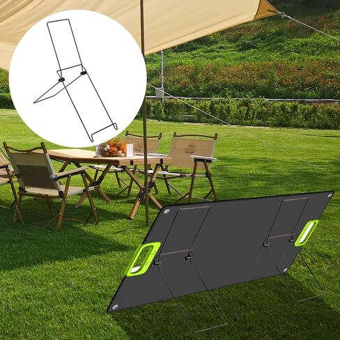 2 Pack Folding Solar Panel Stand, Portable Metal Stand Solar Panel Mount Brackets, Quick Angle Adjustable Rack for Solar Panels for RV, Camping, Balcony, Lightweight, No Installation Needed in Saudi Arabia