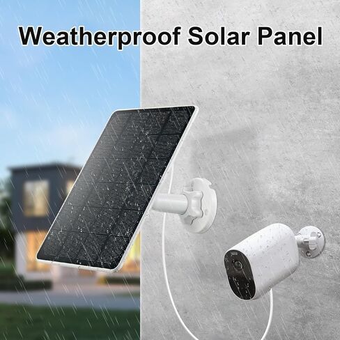 Solar Panel Charger Compatible with Arlo Essential 2K Outdoor(2nd Gen)/Essential XL Camera/Essential Spotlight Camera, USB C & Micro USB Plug, 9.8ft Waterproof Cable, 360°Adjustable Mount in Saudi Arabia