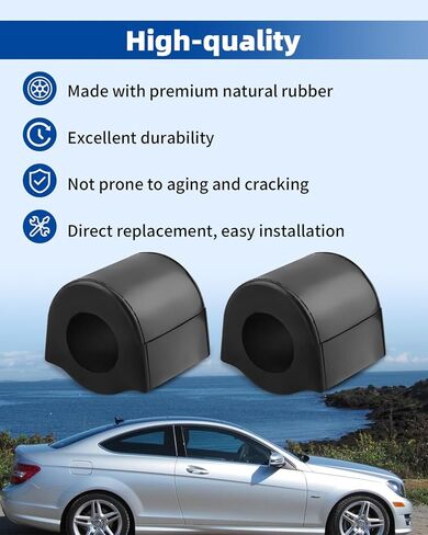 2PCS Car Suspension Stabilizer Bar Bushings A2043230665 Fit for Mercedes-Benz C 250 300 350 for E 350 400 550 in Saudi Arabia